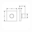 Hansgrohe 10932331 Diverter Trim Trio/Quattro 5" X 5"
