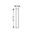 Hansgrohe 13596670 Shallow Extension Set Thermostatic/Pressure Balance Trim
