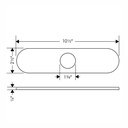 Hansgrohe 14019341 Base Plate For Single-Hole Kitchen Faucets 10"
