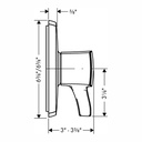 Hansgrohe 15769141 Pressure Balance Trim Square