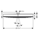 Hansgrohe 24141671 Showerhead 260 1-Jet 2.5 Gpm