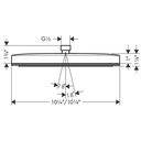 Hansgrohe 24332001 Showerhead 260 1-Jet 1.75Gpm