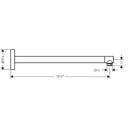 Hansgrohe 24357821 Showerarm 15"