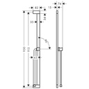 Hansgrohe 24403670 Wallbar 36"