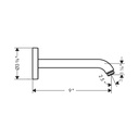 Hansgrohe 26435671 Showerarm 9"
