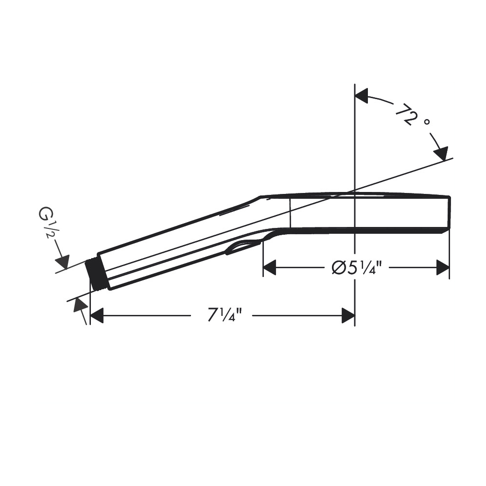Hansgrohe 26864821 Handshower 130 3-Jet 2.5 Gpm