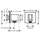Hansgrohe 26889001 Wall Outlet With Handshower Holder
