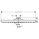 Hansgrohe 26926141 Showerhead 300 1-Jet 2.5 Gpm Brushed Bronze