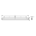 Hansgrohe 27902670 Wallstoris Wall Bar 20"