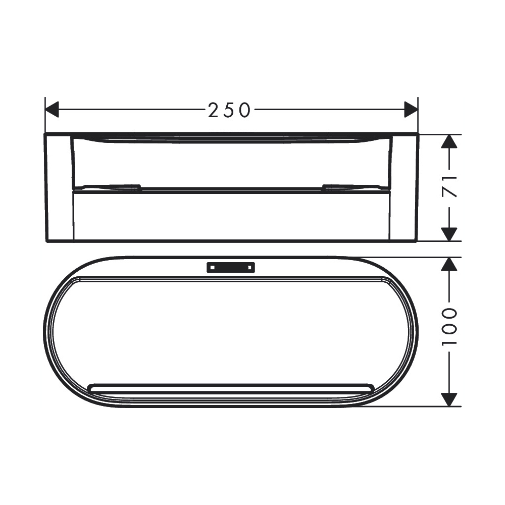 Hansgrohe 27912670 Storage Basket- Deep
