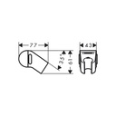 Hansgrohe 27917700 Handshower Push Slider