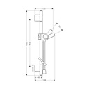 Hansgrohe 27989990 Wallbar 36"