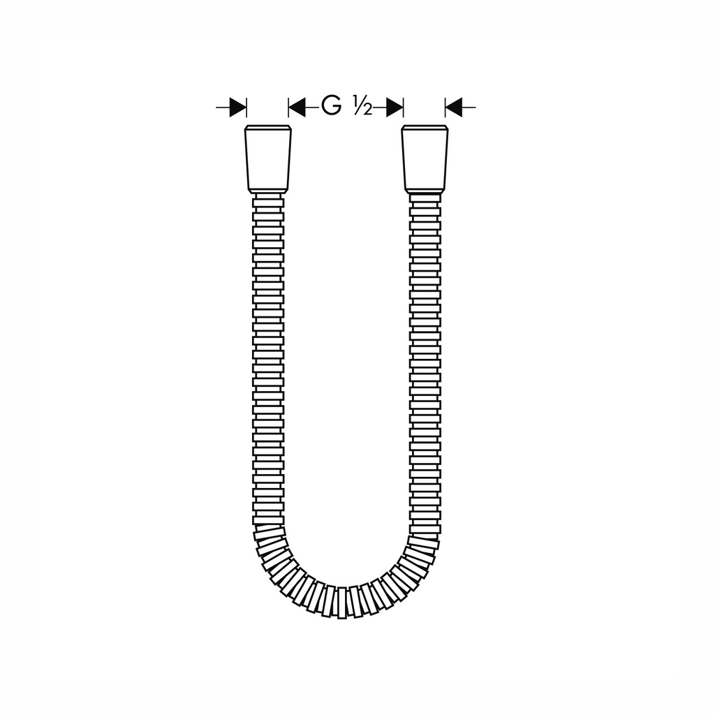Hansgrohe 28116250 Metal Handshower Hose 63"