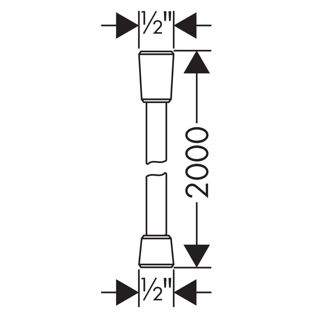 Hansgrohe 28274830 Techniflex B 80 Handshower Hose