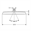 Hansgrohe 28427671 Showerhead 240 1-Jet 2.5 Gpm