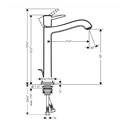 Hansgrohe 31303141 Single-Hole Faucet 260 With Pop-Up Drain 1.2 Gpm
