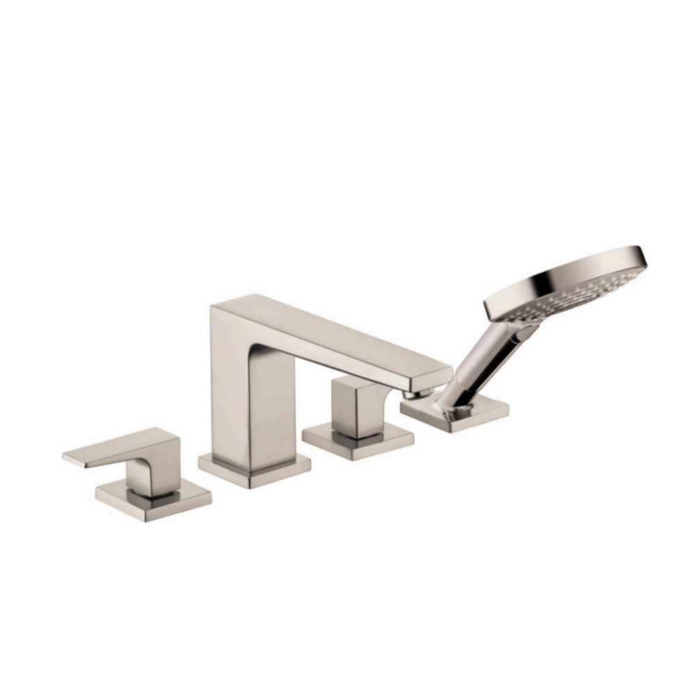 Hansgrohe 32557821 4-Hole Roman Tub Set Trim With Lever Handles And 1.75 Gpm Ha
