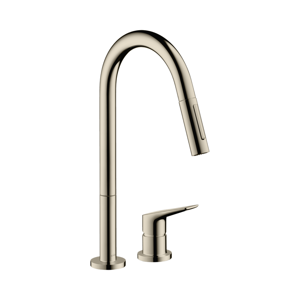 Hansgrohe 34822831 2-Hole Single-Handle Kitchen Faucet 2-Spray Pull-Down 1.75