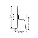Hansgrohe 34964821 Axor Citterio M Volume Controltrim