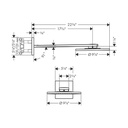 Hansgrohe 35296001 Showerhead 250 2- Jet With Showerarm Trim 2.5 Gpm