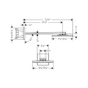Hansgrohe 35310341 Showerhead 250 Square 2- Jet With Showerarm Trim 2.5 Gpm