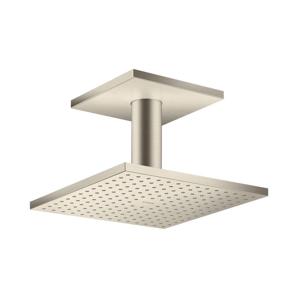 Hansgrohe 35312821 Showerhead 250 Square 2-Jet Ceiling Connection 2.5 Gpm