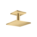 Hansgrohe 35319251 Showerhead 250 Square 2-Jet Ceiling Connection 1.75 Gpm