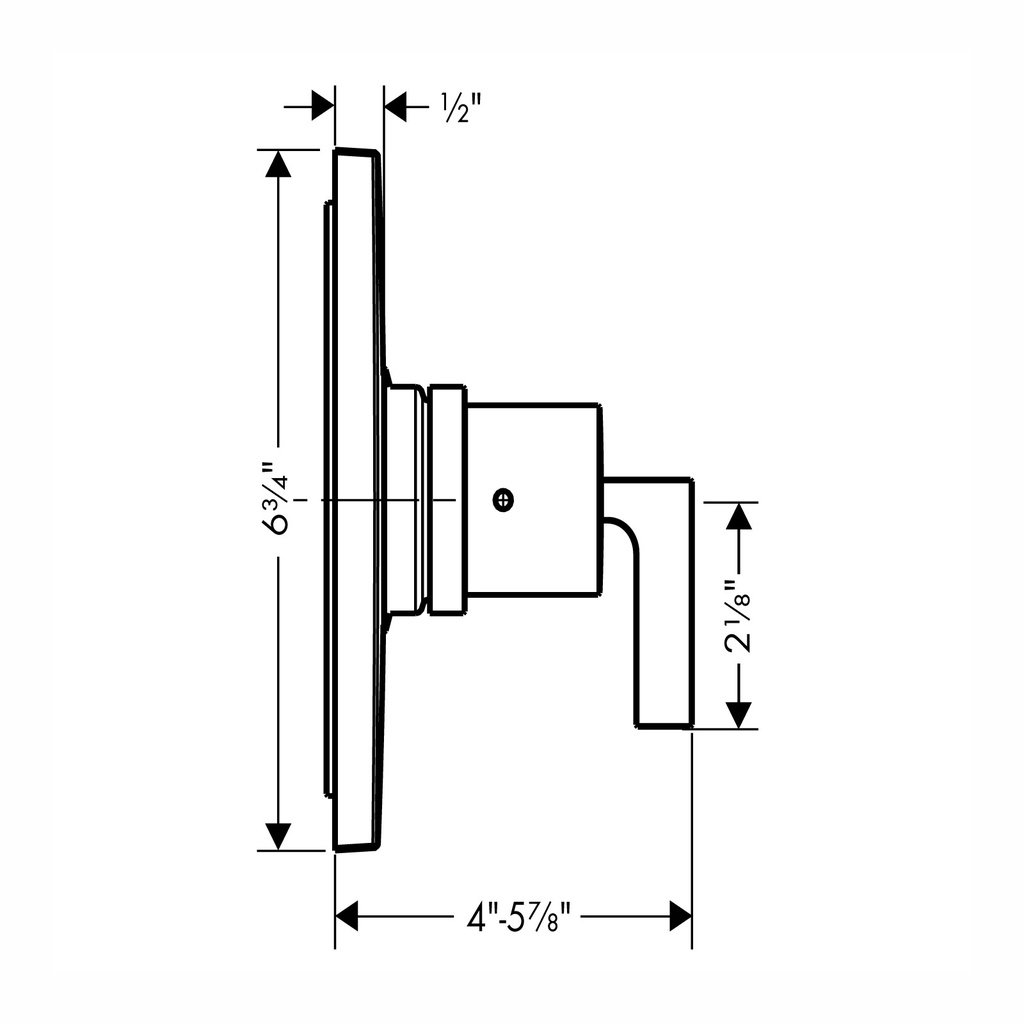 Hansgrohe 39414821 Axor Citterio Pressure Balancelever,Trim