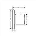 Hansgrohe 38934821 Axor Uno Trio/Quattro Trim