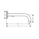 Hansgrohe 38118821 Uno Wall Mounted Single Handle Lav Set