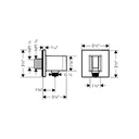 Hansgrohe 36734001 Wall Outlet With Handshower Holder Square