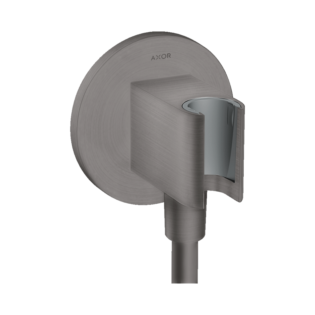 Hansgrohe 36733341 Wall Outlet With Handshower Holder Round