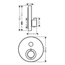 Hansgrohe 36722251 Thermostatic Trim Round For 1 Function