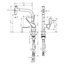 Hansgrohe 39856801 Kitchen Faucet Select 2-Spray Pull-Out 1.5 Gpm