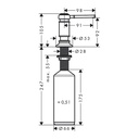 Hansgrohe 42018831 Montreux Soap Dispenser Polished Nickel