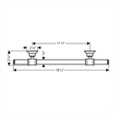 Hansgrohe 42030250 Towel Bar 12"