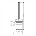 Hansgrohe 42035340 Toilet Brush With Holder Wall-Mounted
