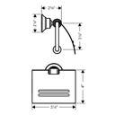 Hansgrohe 42036250 Toilet Paper Holder