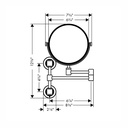 Hansgrohe 42090830 Axor Montreux Shaving Mirror Pull Out