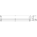 Hansgrohe 42683820 Universal Rectangular Towel Bar 32"
