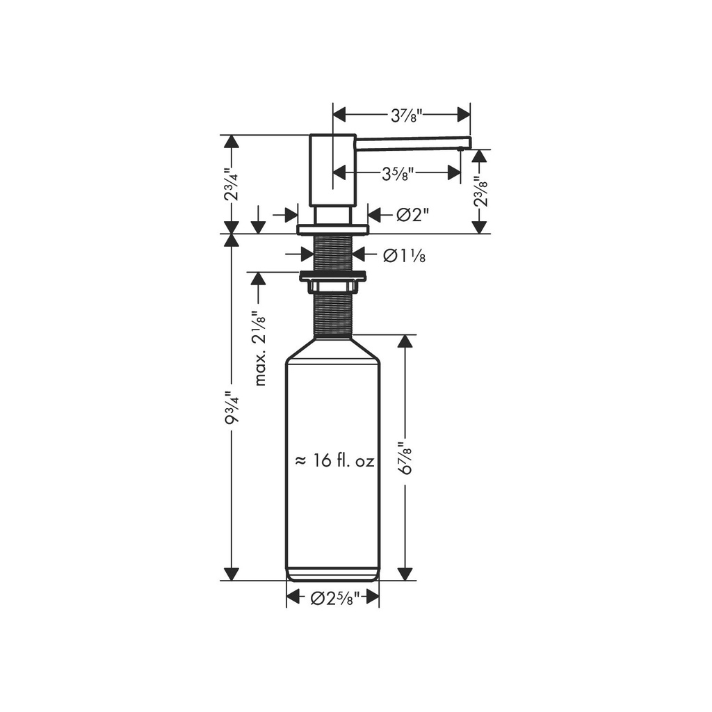 Hansgrohe 42818671 Soap Dispsenser