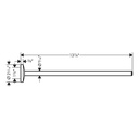 Hansgrohe 42826340 Universal Circular Towel Bar 14"