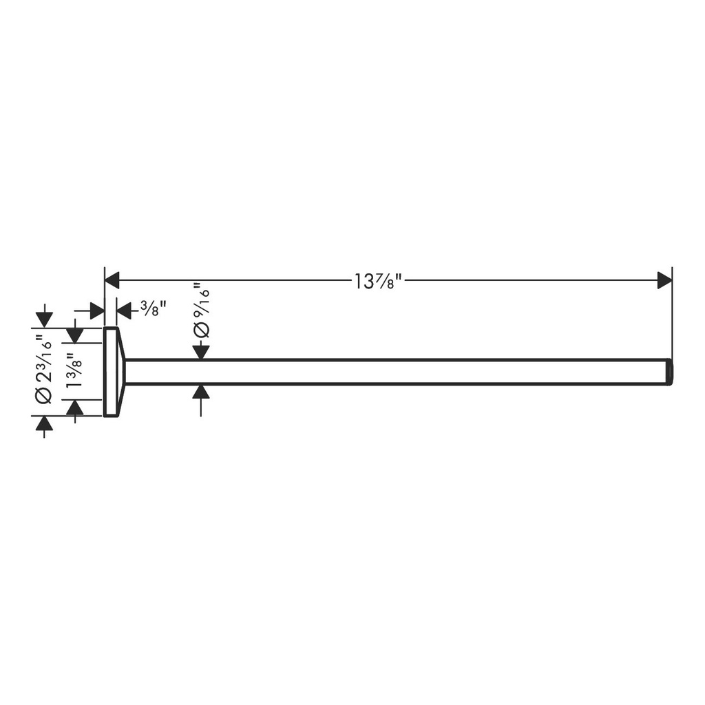 Hansgrohe 42826670 Universal Circular Towel Bar 14"
