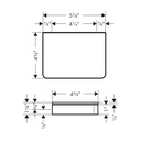 Hansgrohe 42840820 Softsquare Shelf 6"