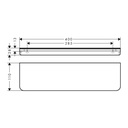 Hansgrohe 42844700 Circular Shelf 16"