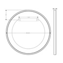 Hansgrohe 42848700 Circular Wall Mirror