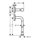 Hansgrohe 42856700 Circularroll Holder