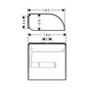 Hansgrohe 42858700 Circular Roll Holder With Cover