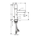 Hansgrohe 45001821 Single-Hole Faucet 110 With Zero Handle And Pop-Up Drain 1.