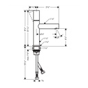Hansgrohe 45002001 Single-Hole Faucet 110 With Zero Handle 1.2 Gpm